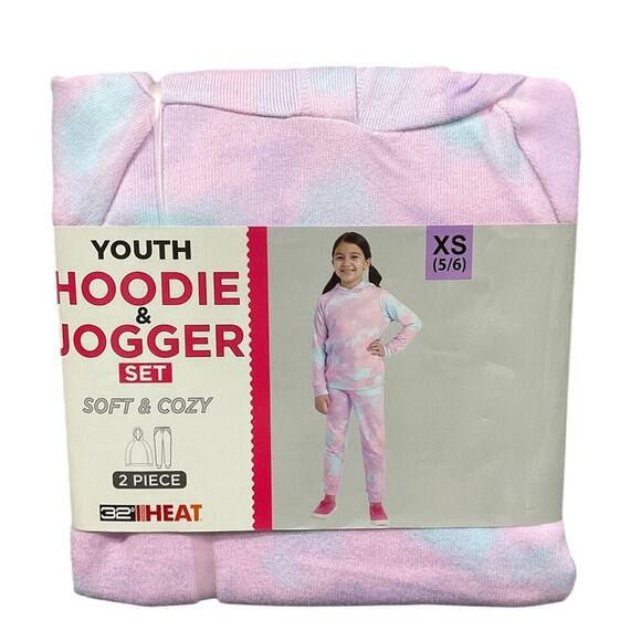 32 Degrees Girl's Hoodie Jogger Set Soft Size XS NWT - Picture 1 of 5